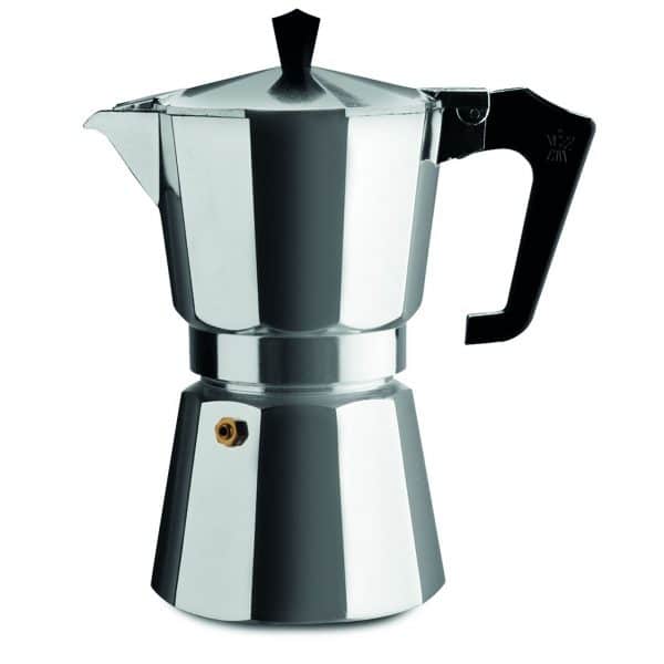 Pezzetti Alexpress Aluminium Moka Pot, 3 Cup Silver